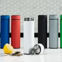 Термос с ситечком Percola, зеленый