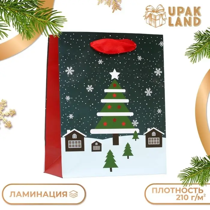 Пакет ламинированный &laquo;Ночь перед рождеством&raquo; 11.5&times;14.5&times;6 см