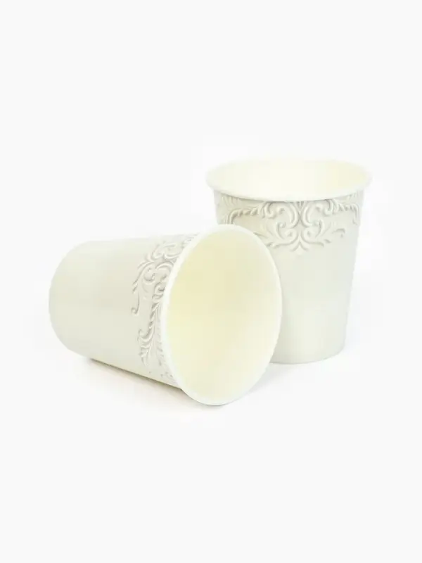 Стакан одноразовый бумажный &laquo;Керамика, узоры&raquo;, 250 мл