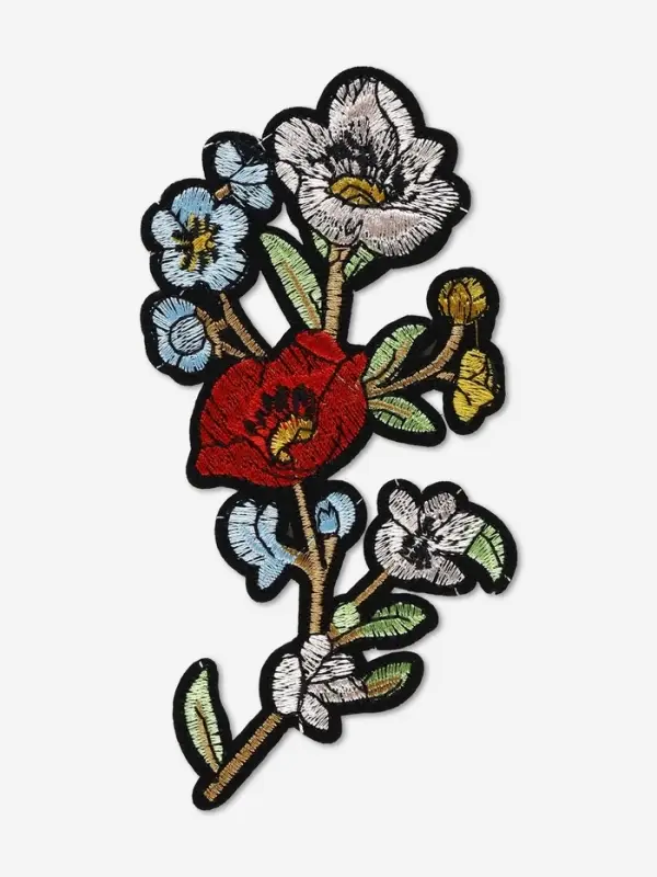 Термоаппликация &laquo;Цветы&raquo;, 16&times;8 см, разноцветная