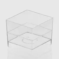 Форма пластиковая одноразовая для фуршета &laquo;Куб&raquo;, 60 мл, прозрачная