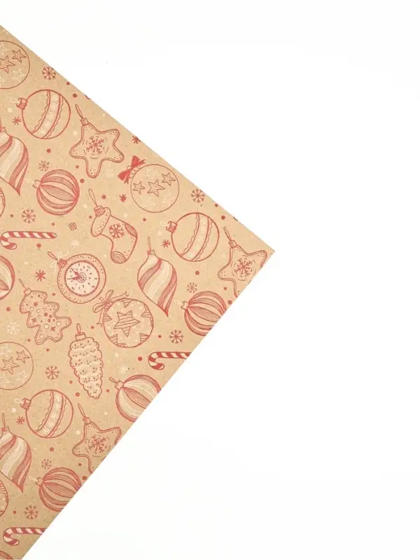 Набор упаковочной бумаги &laquo;Новогодняя&raquo;, 4 листа, 70 &times; 100 см