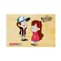 Альбом д/рис А4 30л на спирали Hatber "Гравити Фолз", перфорац на отрыв, 5В МИКС