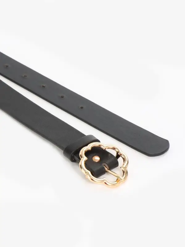 Ремень жен 05-01-01-01, Март2512, 2,8*0,3*110 см, без винта, пряж золото, 1 прокол,