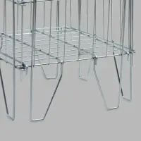 Корзина для распродаж 40х40х75 см , цвет хром