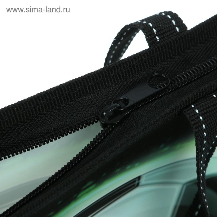 Папка с ручками А4, 335 х 235 х 55 мм, пластиковая, ручки-тесьма, Calligrata "Мяч"