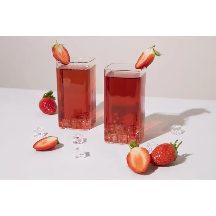 Набор стаканов стеклянных &laquo;Квадро&raquo;, 2 предмета: 350 мл