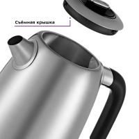 Чайник электрический металлический КТ-6121 - 1.7 л