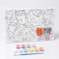 Картина по номерам для детей &laquo;Парящие котята&raquo;, 20 х 30 см