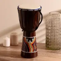 Сувенирный музыкальный инструмент "Барабан Джембе" 40х18х18 см