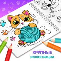 Раскраска "Усы, лапки и хвосты", 100 стр.