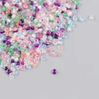 Бисер стекло 12/0 "Прозрачный цветной. Меланж" 30 гр