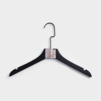 Плечики - вешалка для одежды LaDо́m Black Lotus, 38,5&times;1,6&times;26,5 см, длинный крюк, широкие плечики