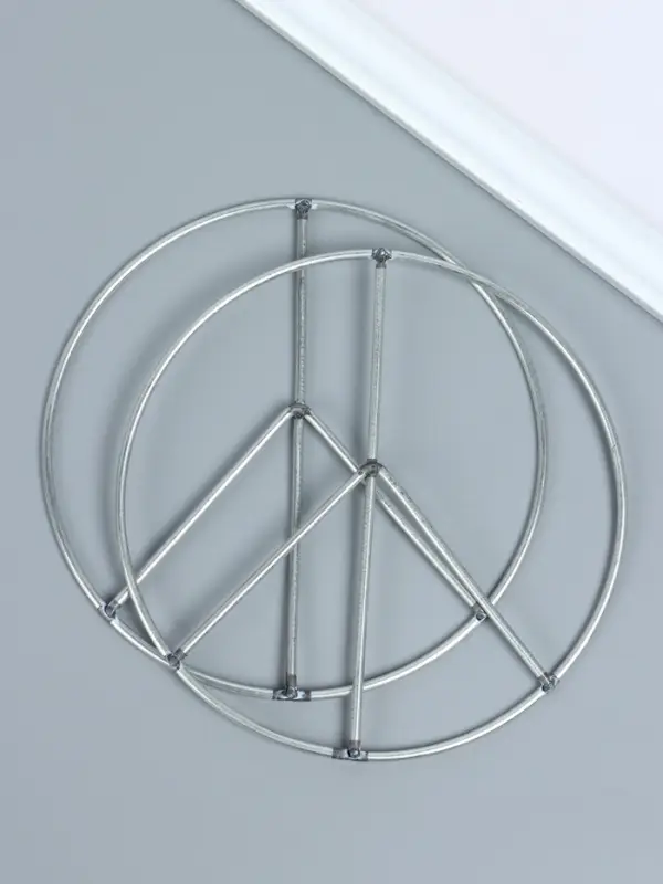 Основа для изготовления ловца снов металл "Пацифик" набор 2 шт d= 14,5 см 0,3х14,5х14,5 см   1088850