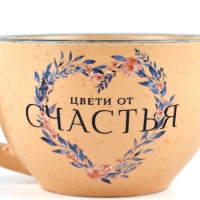 Кружка керамическая Дорого внимание &laquo;Цвети от счастья&raquo;, 220 мл
