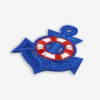 Термоаппликация &laquo;Якорь&raquo;, 6&times;5 см, синяя