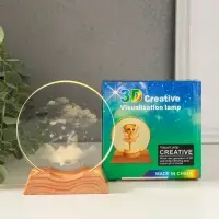 Сувенир стекло свет "Диск. Облако со звёздами" 5хLED d=10 см, USB 10х4х11,4 см