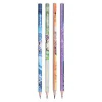 Карандаш чернографитный ErichKrause "Manga", НВ, грифель d=2,2 мм, дерево, трехгранный, в тубусе, микс