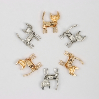 Брошь &laquo;Кошечка&raquo; с цветком, цвет МИКС (неделимая фасовка 12 шт., цена за шт.)