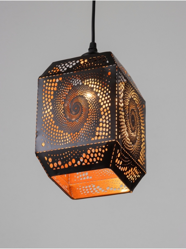 Светильник "Кэлшот " (Вихрь) 1х40Вт Е27 черный 13х13х20+100см