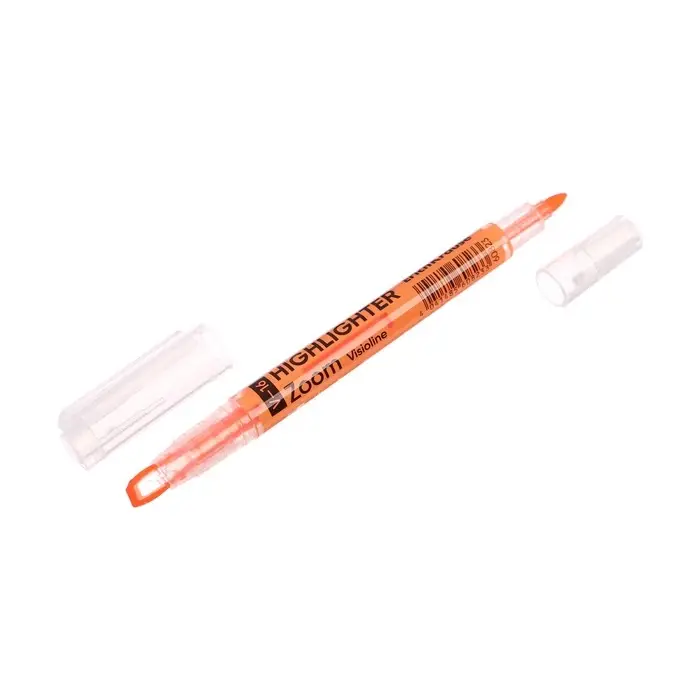 Маркер текстовыделитель 0.5-3.5 мм ErichKrause Visioline V-16 Zoom Neon, двухсторонний, оранжевый неон, чернила на водной основе