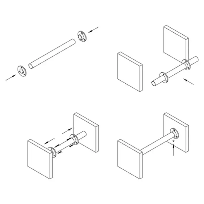 Фланец &laquo;Джокер&raquo; для труб d=25 мм, усиленный R=11М, хромированный