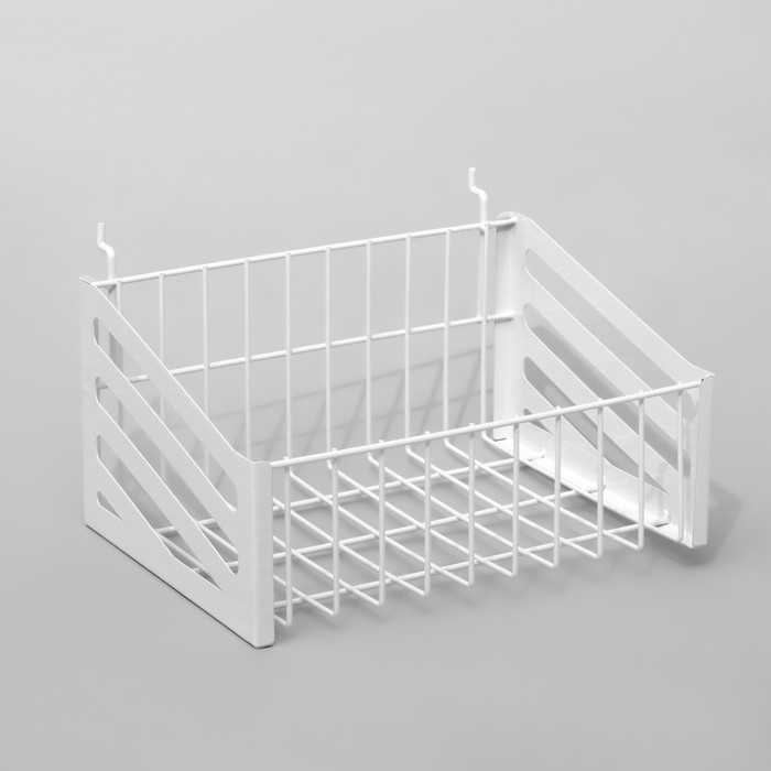 Корзина 26&times;19&times;16 на перфорацию, цвет белый