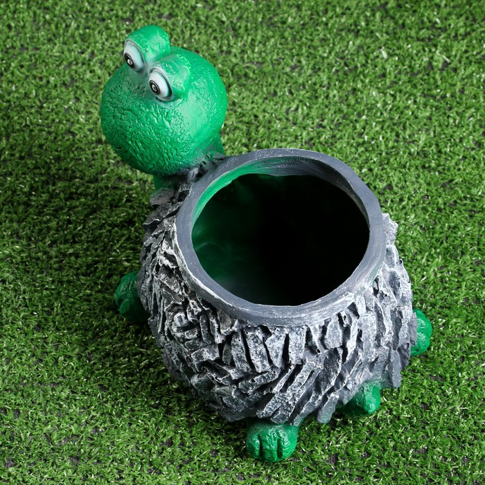 Фигурное кашпо "Черепаха каменная" 19х18х14см