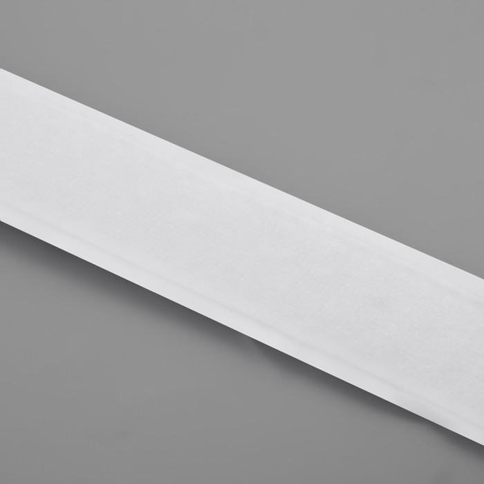 Липучка &laquo;Крючок&raquo;, на клеевой основе, 20 мм &times; 25 &plusmn; 1 м, цвет белый