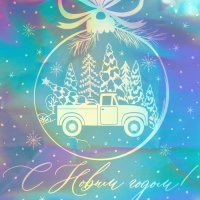 Пакет голографический &laquo;Морозко&raquo;, ML 23 х 27 х 11.5 см, Новый год