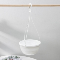 Кашпо уличное с прикорневым поливом &laquo;Мальва&raquo;, 4,7 л, цвет белый