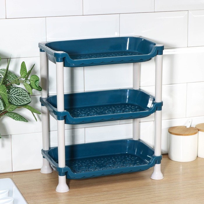 Этажёрка настольная 3 яруса &laquo;Пастель&raquo;, цвет МИКС