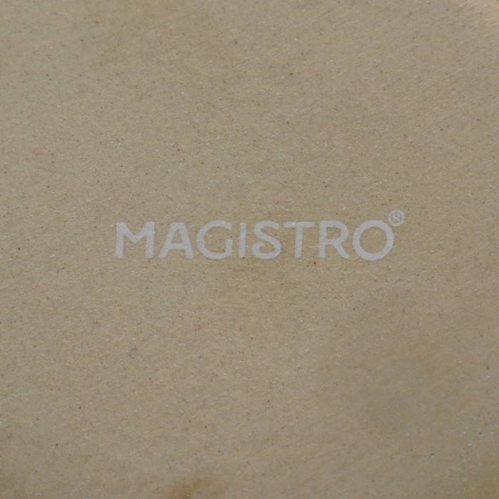 Набор фарфоровых соусников на фарфоровой подставке Magistro &laquo;Ночной дождь&raquo;, 4 предмета: соусник 3 шт 100 мл, подставка 35&times;12&times;1 см, цвет чёрный