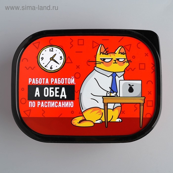 Ланч-бокс &laquo;Обед по расписанию&raquo;, 500 мл