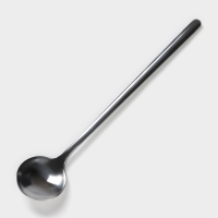 Кружка керамическая с ложкой &laquo;Чёрный мрамор&raquo;, 350 мл, цвет чёрный