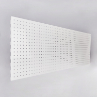 Панель для стеллажа, 35&times;101 см, перфорированная, шаг 2,5 см, цвет белый