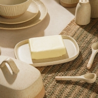 Маслёнка керамическая SL Home &laquo;Виенто&raquo;, 18,5&times;13&times;10,5 см, цвет бежевый