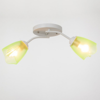 Люстра Оникс 2х15Вт E27 белый-зеленый 50х15х15см BayerLux