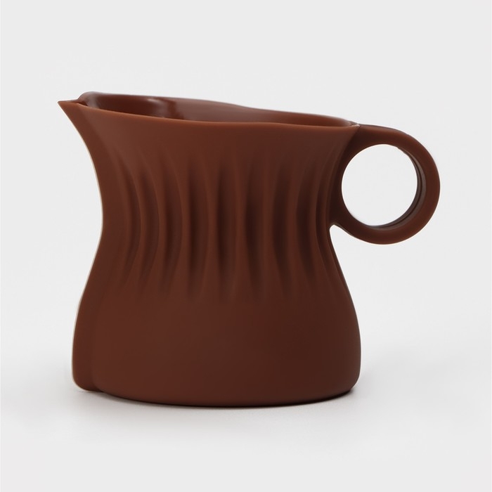 Кувшин для плавления и заливки шоколада Доляна &laquo;Зефира&raquo;, 180 мл, 10&times;7 см, d=6 см, цвет коричневый