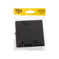 Выключатель TOT Matte Glass, 10 А, 2 кл., с подсветкой, скрытый, стекло, черный