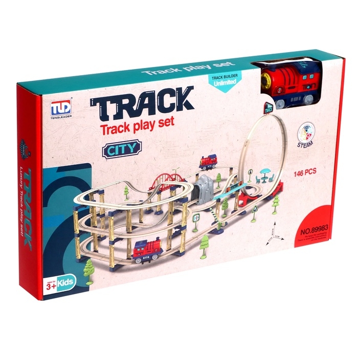 Железная дорога &laquo;Город&raquo;, работает от батареек