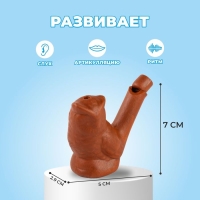 Свистулька керамическая &laquo;Сова&raquo;, для росписи 2,9 &times; 7 &times; 5 см