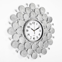 Часы настенные, серия: Ажур, "Пабраде", плавный ход, d-60 см, циферблат 22 см