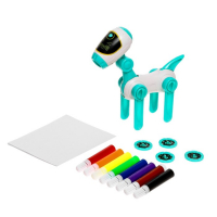 Проектор-лампа для рисования &laquo;Космическая собачка&raquo;, 4 слайда, 32 картинки, 8 фломастеров, МИКС