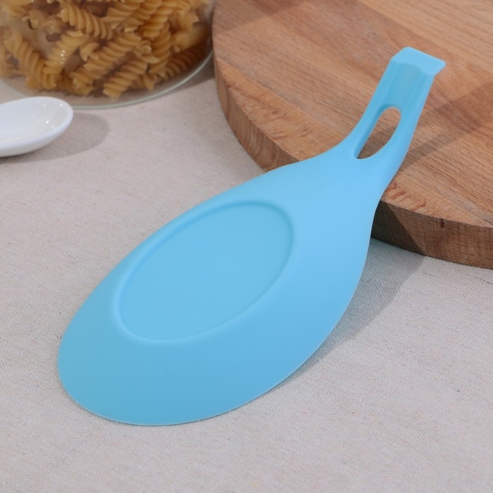 Подставка под ложку &laquo;Что готовишь?&raquo;, силикон, 20 х 9 см