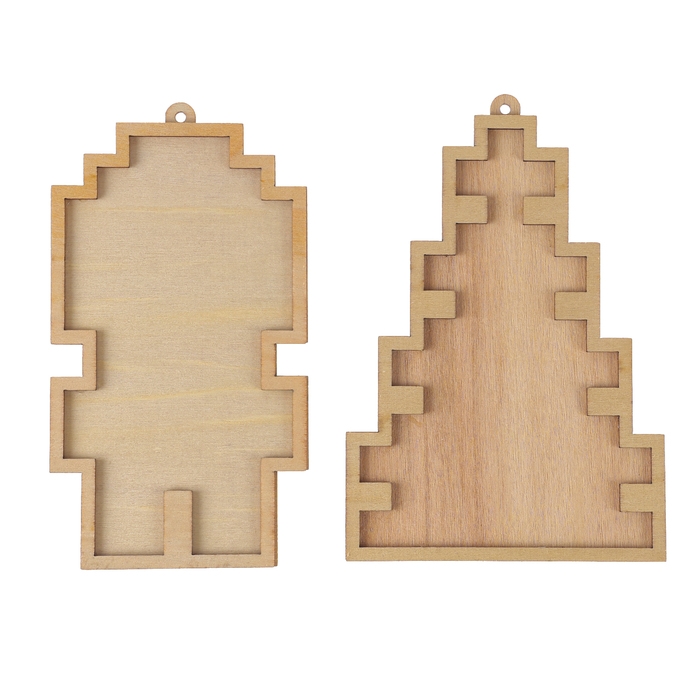 Набор для творчества &laquo;Ёлочная игрушка. Мозаика&raquo;, 2 шт., керамическая