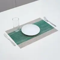 Салфетка сервировочная на стол &laquo;Космос&raquo;, 45&times;30 см, цвет зелёный