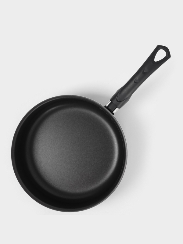 Сотейник Promo, 2.8 л, d=24 см, стеклянная крышка, антипригарное покрытие, алюминий, чёрный