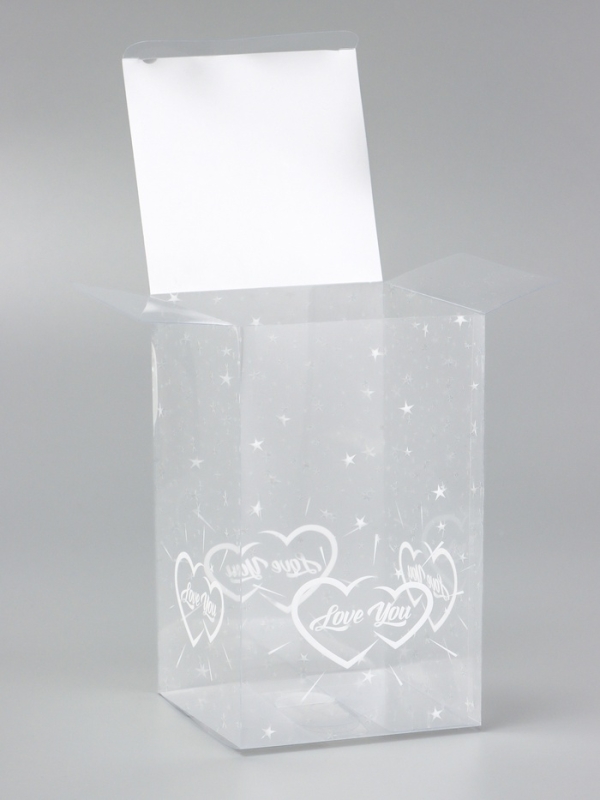 Складная коробка из PVC LOVE YOU, 11 х 11 х 18 см 5шт