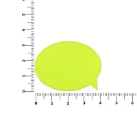 Наклейка тканевая Lunga Bubble, M, желтый неон